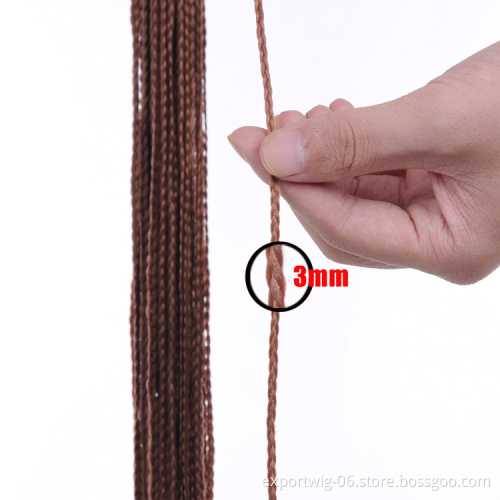 Long 28'' Synthetic Zizi Braid Hair Straight Colorful Zizi Box Braids Crochet Hair Extension Pink Write Purple for Women Party